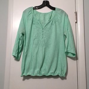 Sonoma mint green top